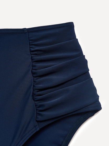 Amalfi Navy High Waisted Tummy Control Bikini