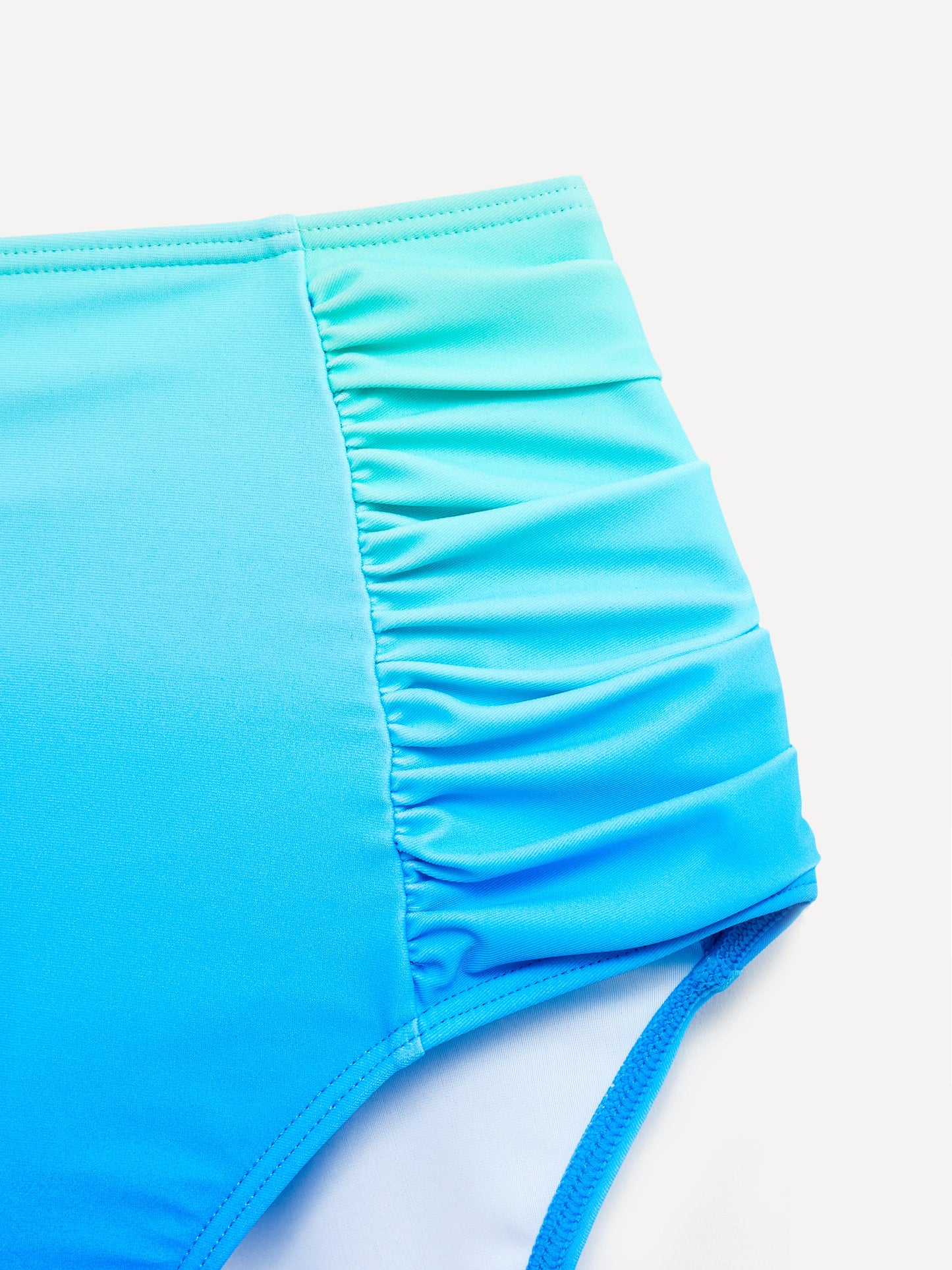 Amalfi Blue Tie Dye High Waisted Tummy Control Bikini