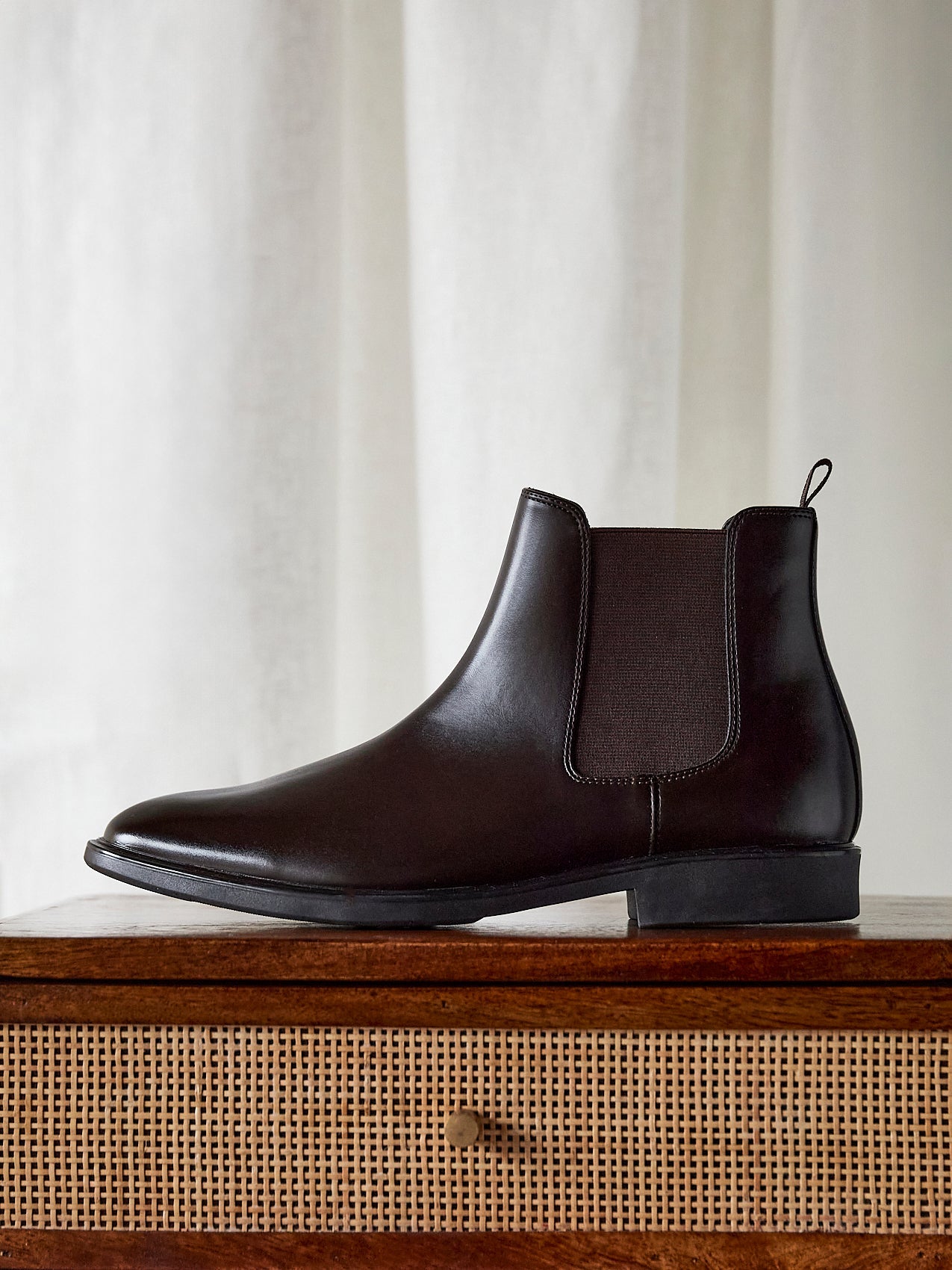 Antonio Mens Brown Faux Leather Chelsea Boots