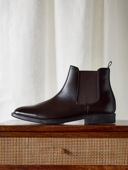 Antonio Mens Brown Faux Leather Chelsea Boots