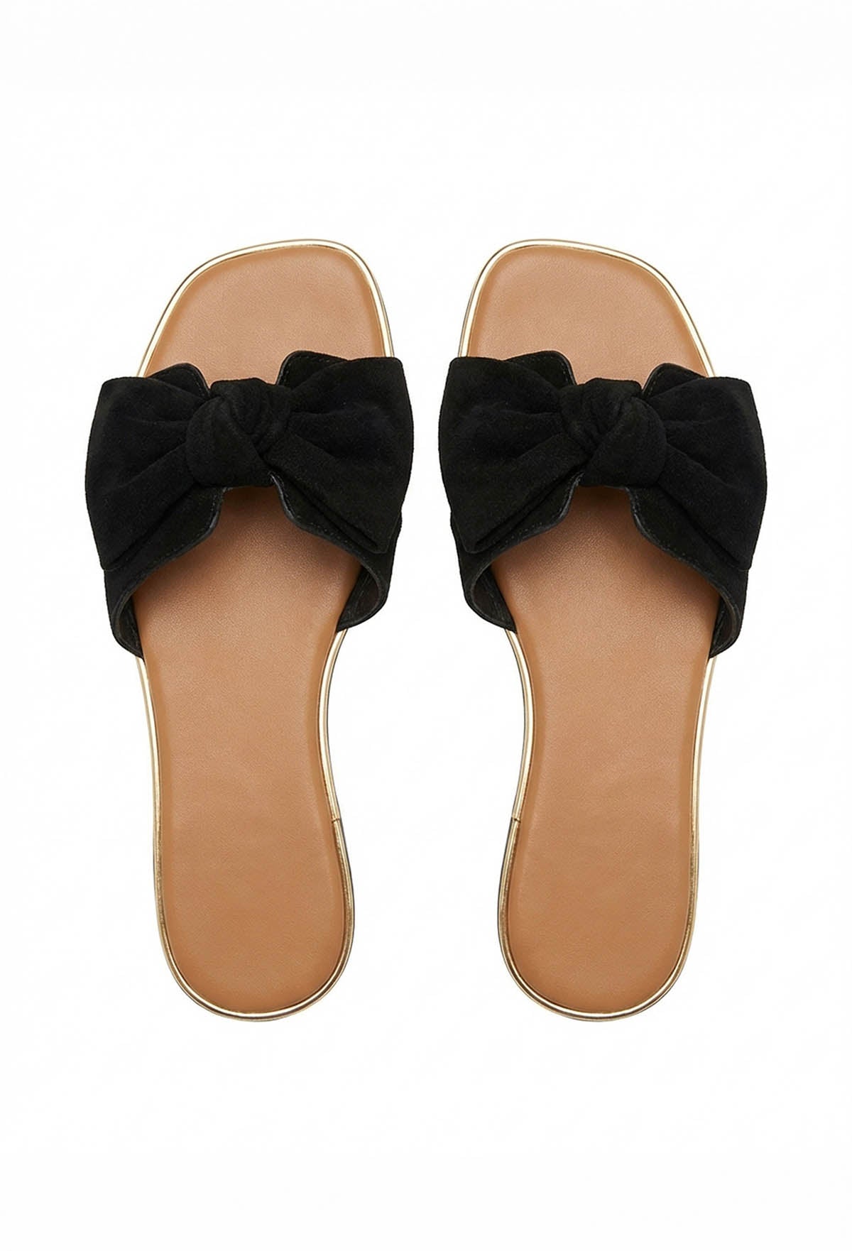 Belle Of The Bow Black Embellished Sandals