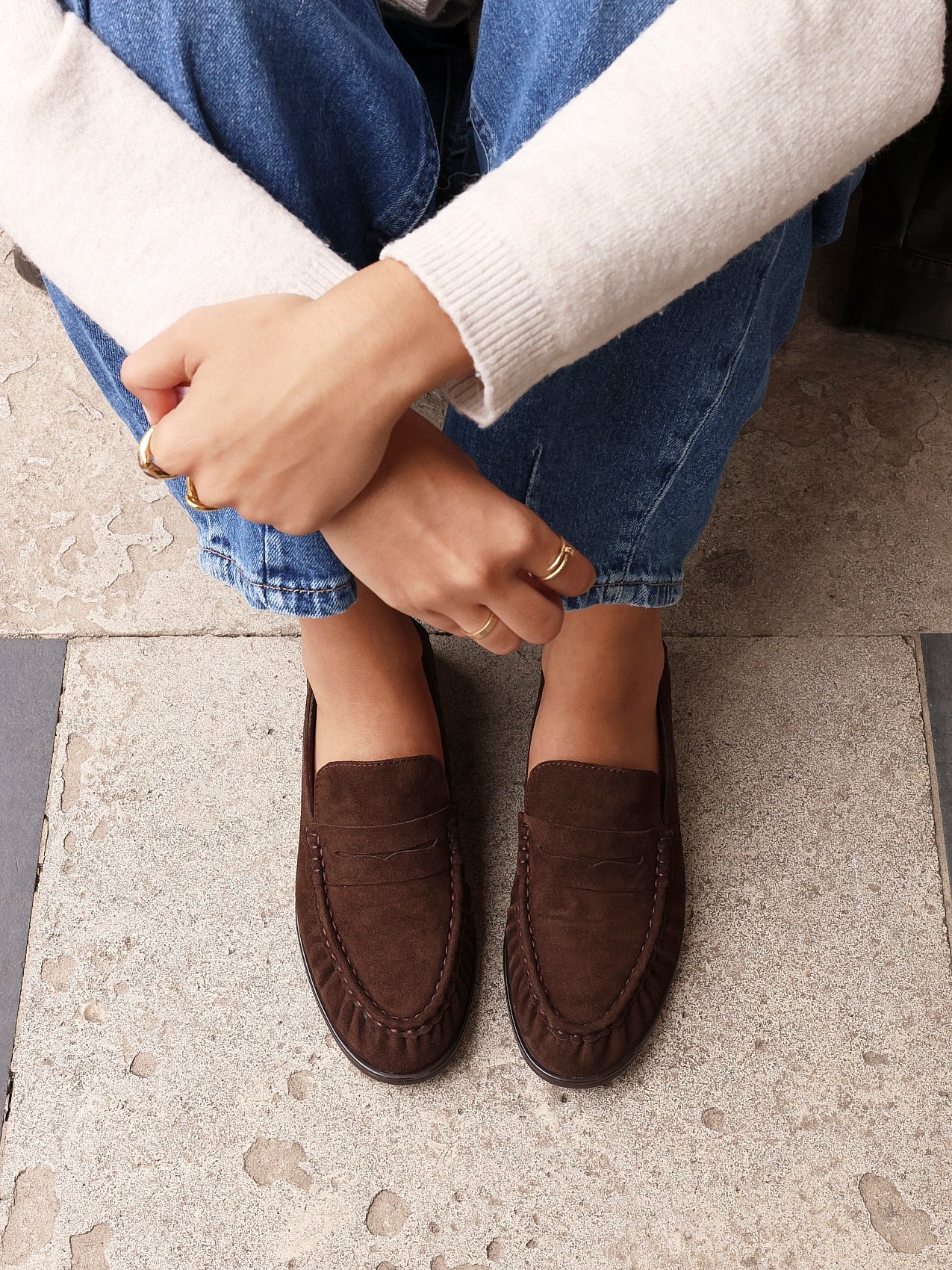 Belmont Brown Suede Leather Loafers