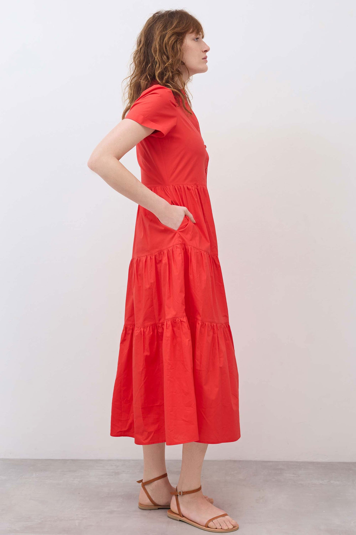 Breaking Free Long Poplin Dress