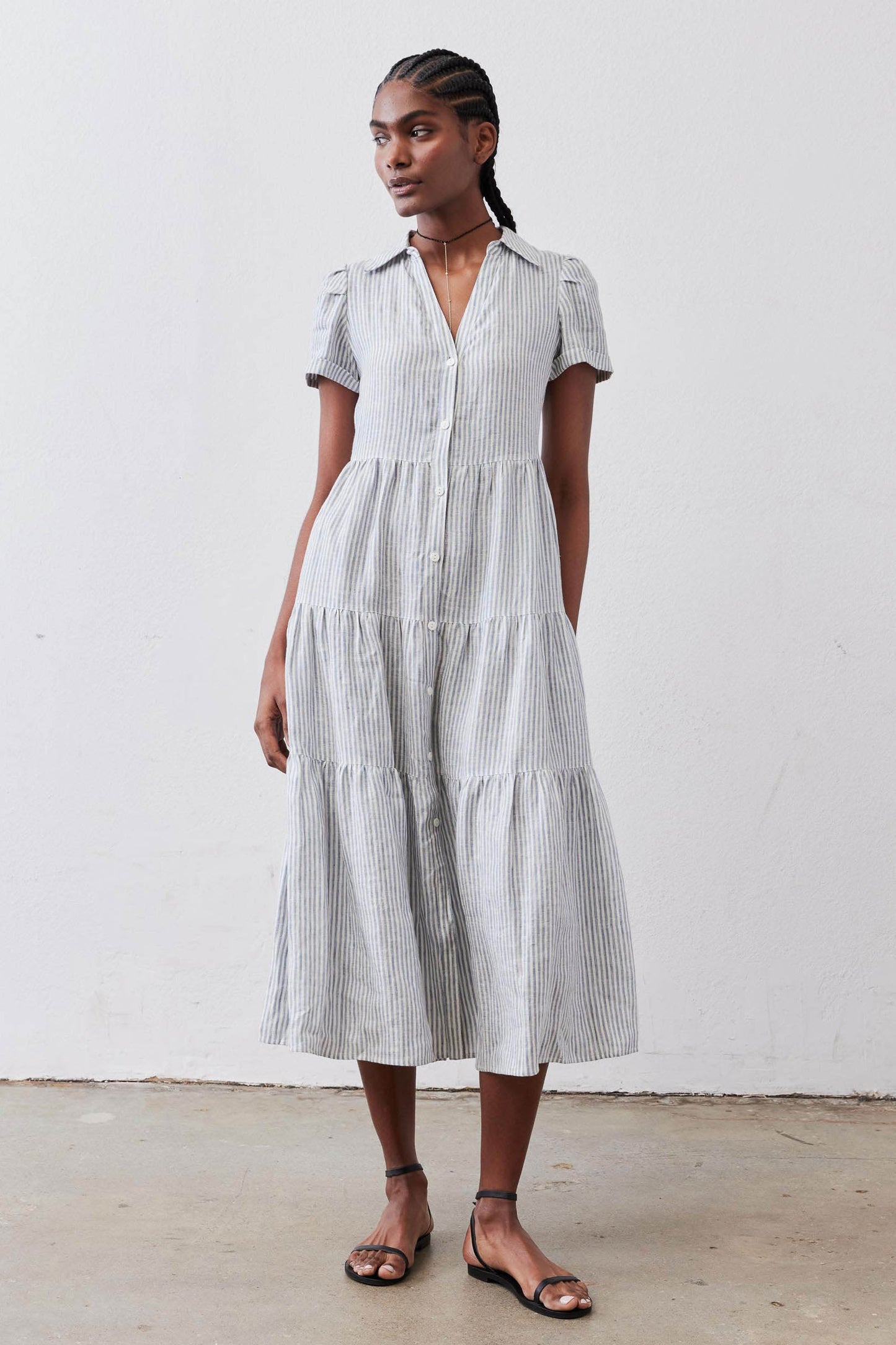 Breaking Free Long Linen Dress