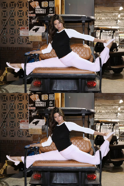 VLR300GD - Velour Garment Dye Yoga Legging