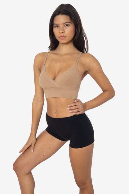 83076GD - Crossover Wrap Crop Top