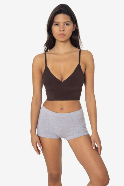 83076GD - Crossover Wrap Crop Top