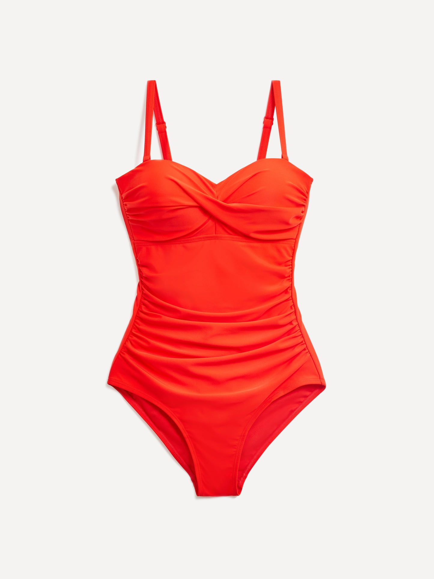 Capri Orange Tummy Control Swimsuit