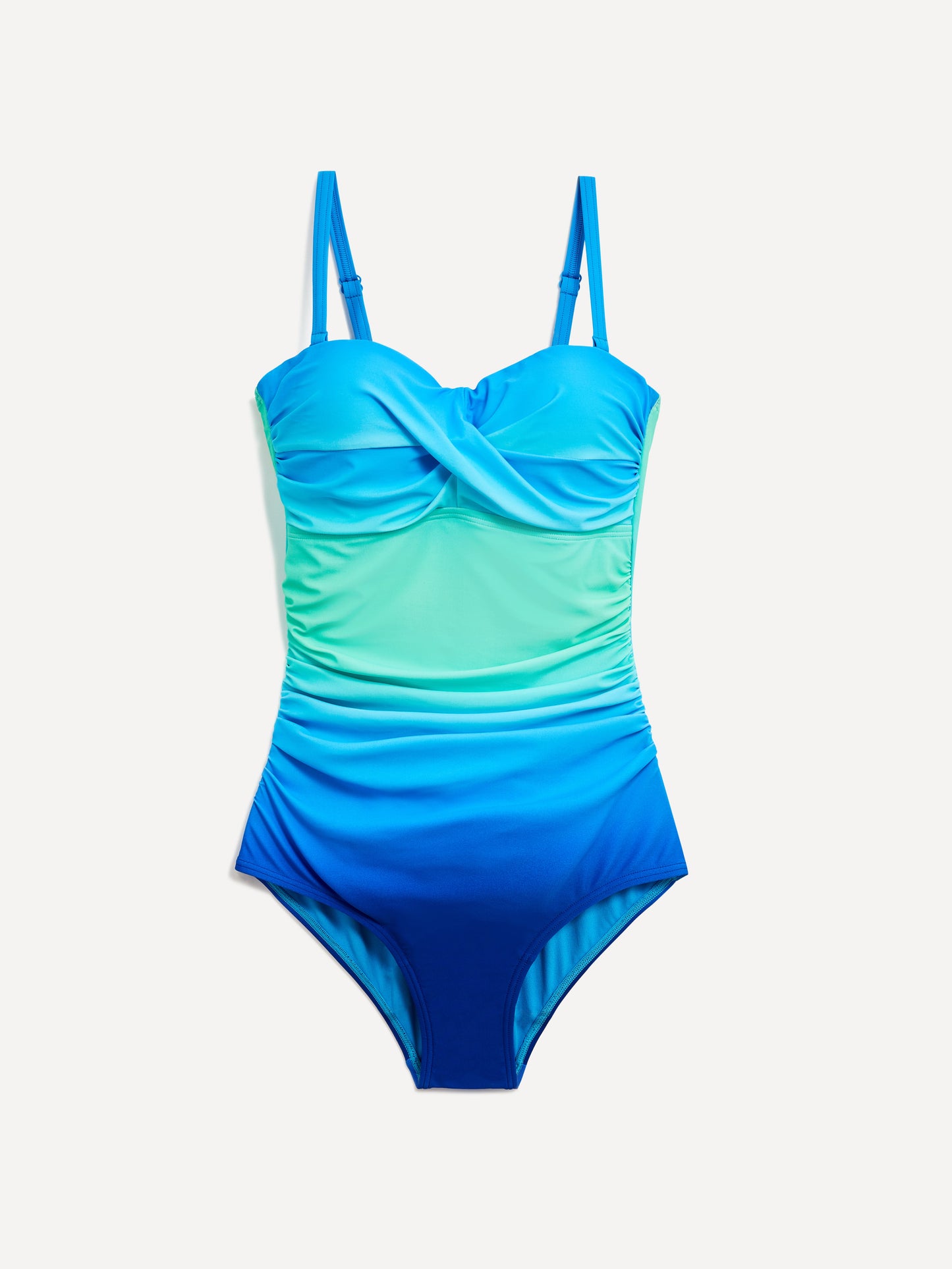 Capri Blue Tie Dye Tummy Control Swimsuit