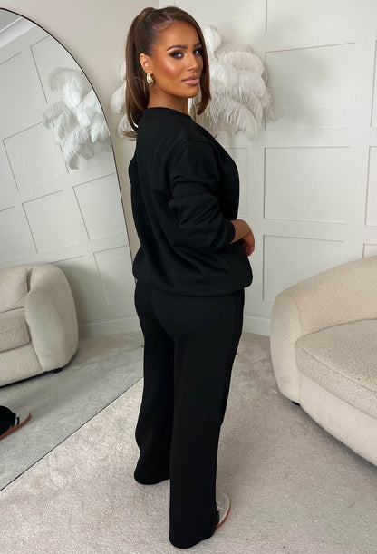 Chill Mode Black Loungewear Co-Ord Set