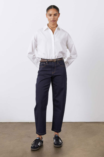 The Petite Classic Barrel Leg Jeans