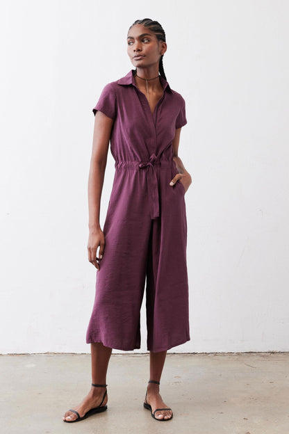 Comfort Zone Cropped Jumpsuit