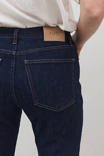 The Petite Crop Mid-Rise Straight Jeans