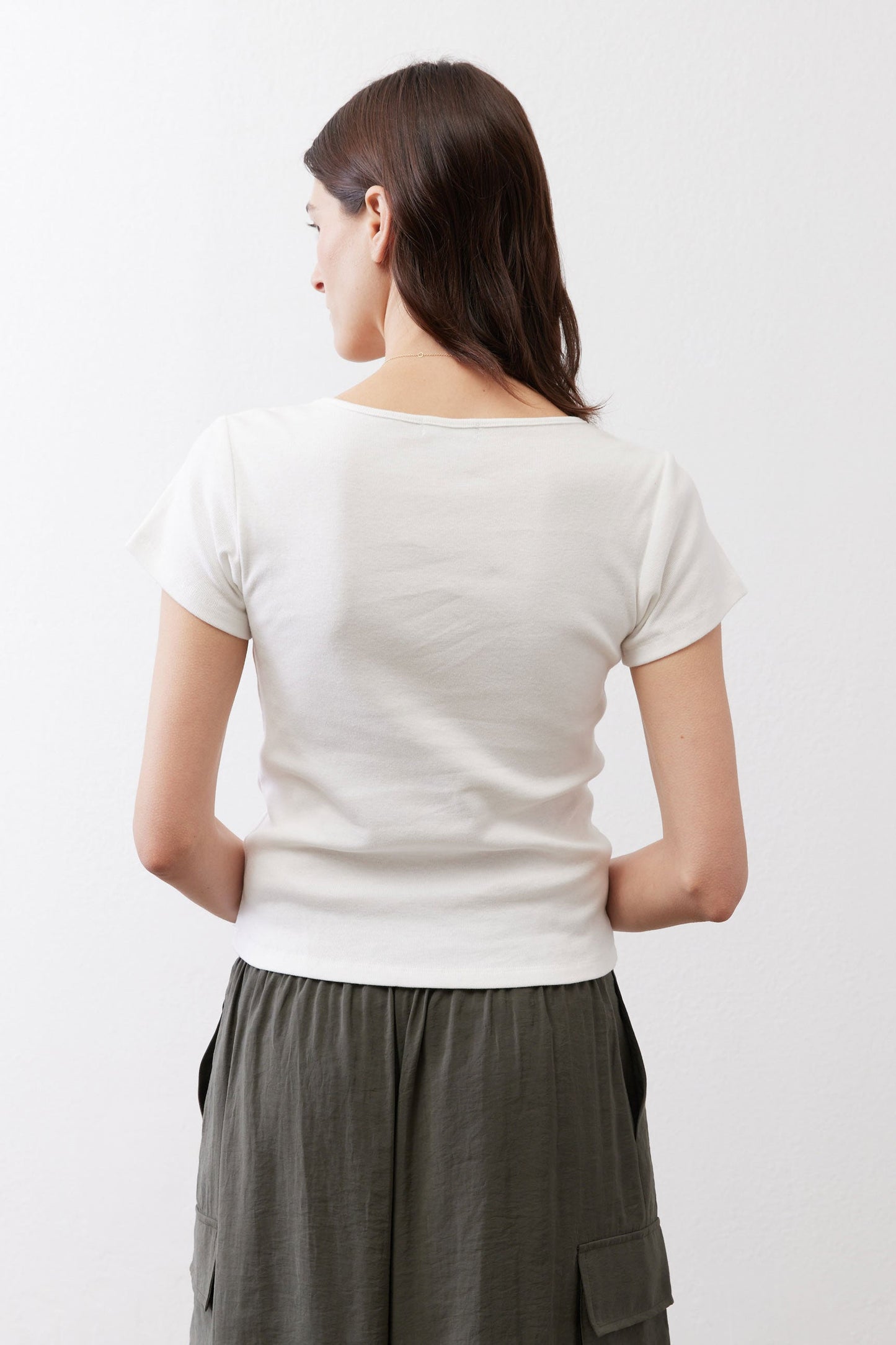 Dipped Square Neck Top