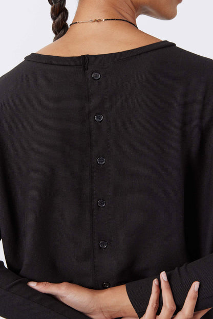 Essential Top With Buttons In The Back