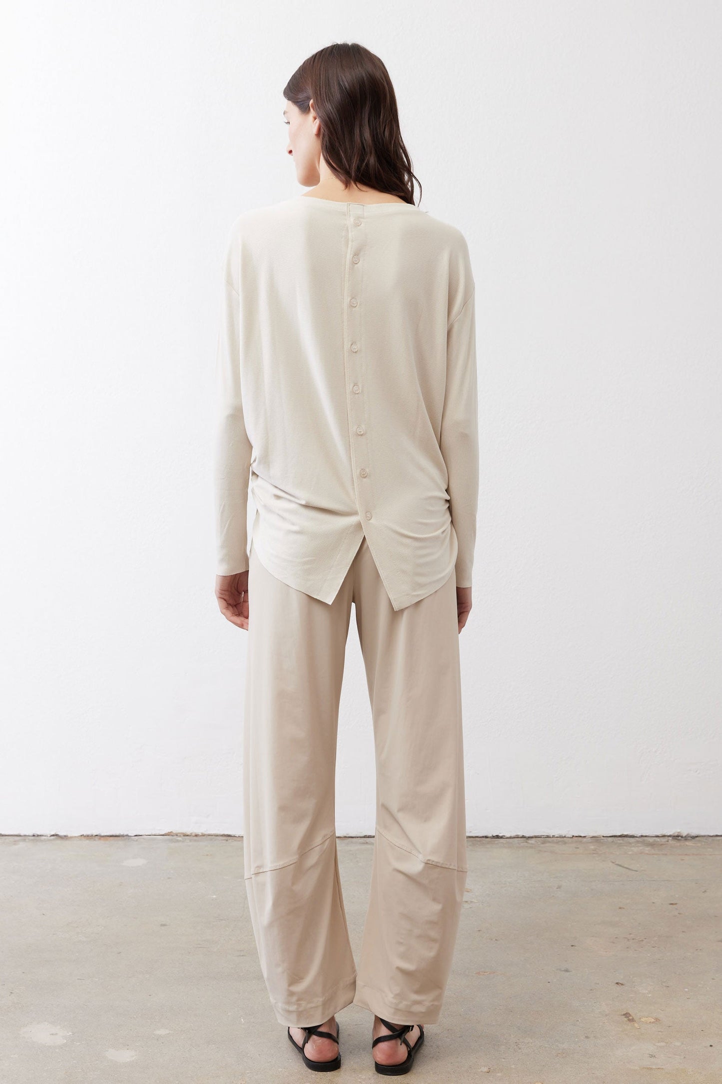 Essential Top With Buttons In The Back