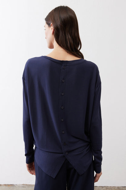 Essential Top With Buttons In The Back