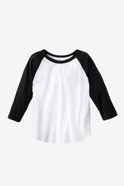 FF1053 - Toddler 3/4 Sleeve Poly Cotton Raglan
