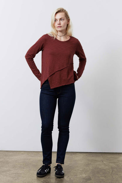 Inner Glow Asymmetric Long Sleeve Top