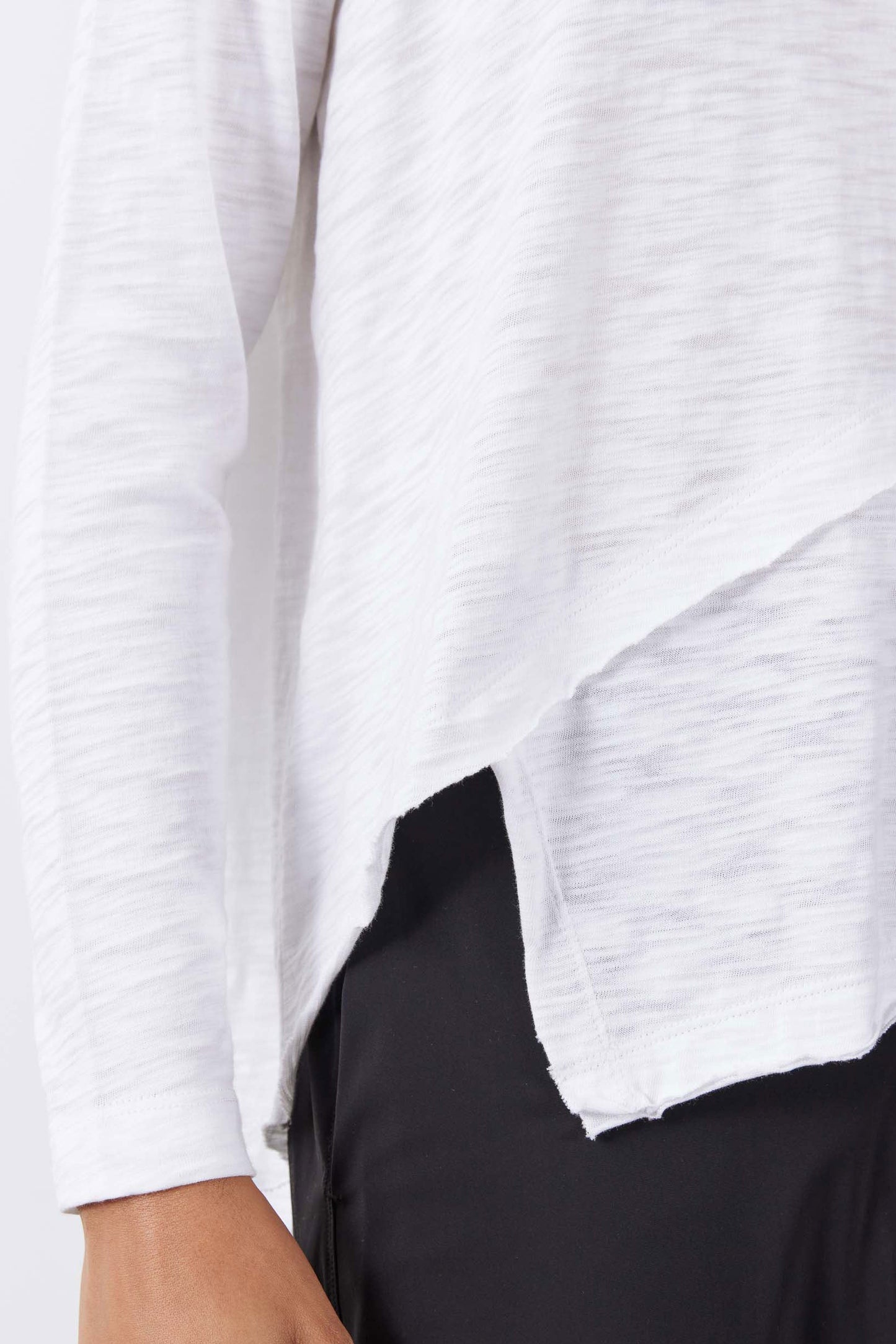 Inner Glow Asymmetric Long Sleeve Top