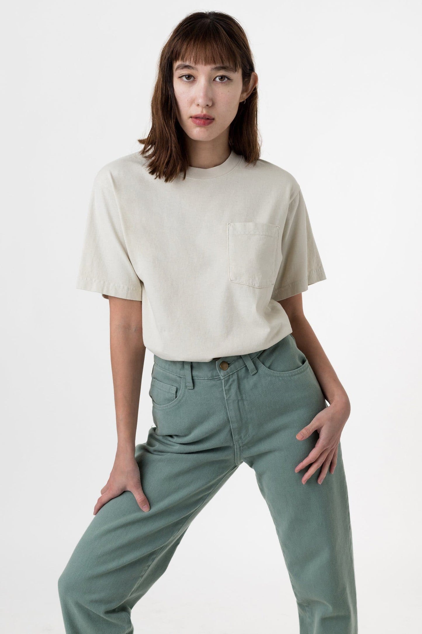 1809GD Unisex - Short Sleeve Garment Dye Pocket T-Shirt