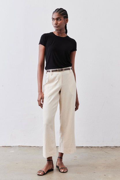 Linen A-Line Pants