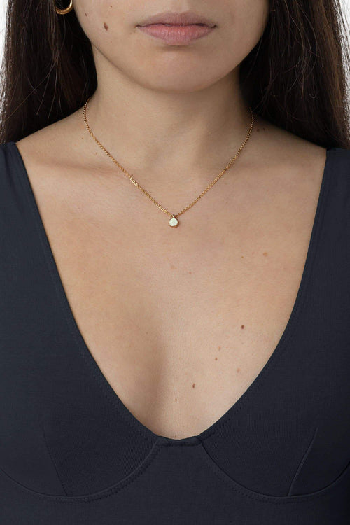 NCKES55 - 5.5mm Enamel Stud Necklace