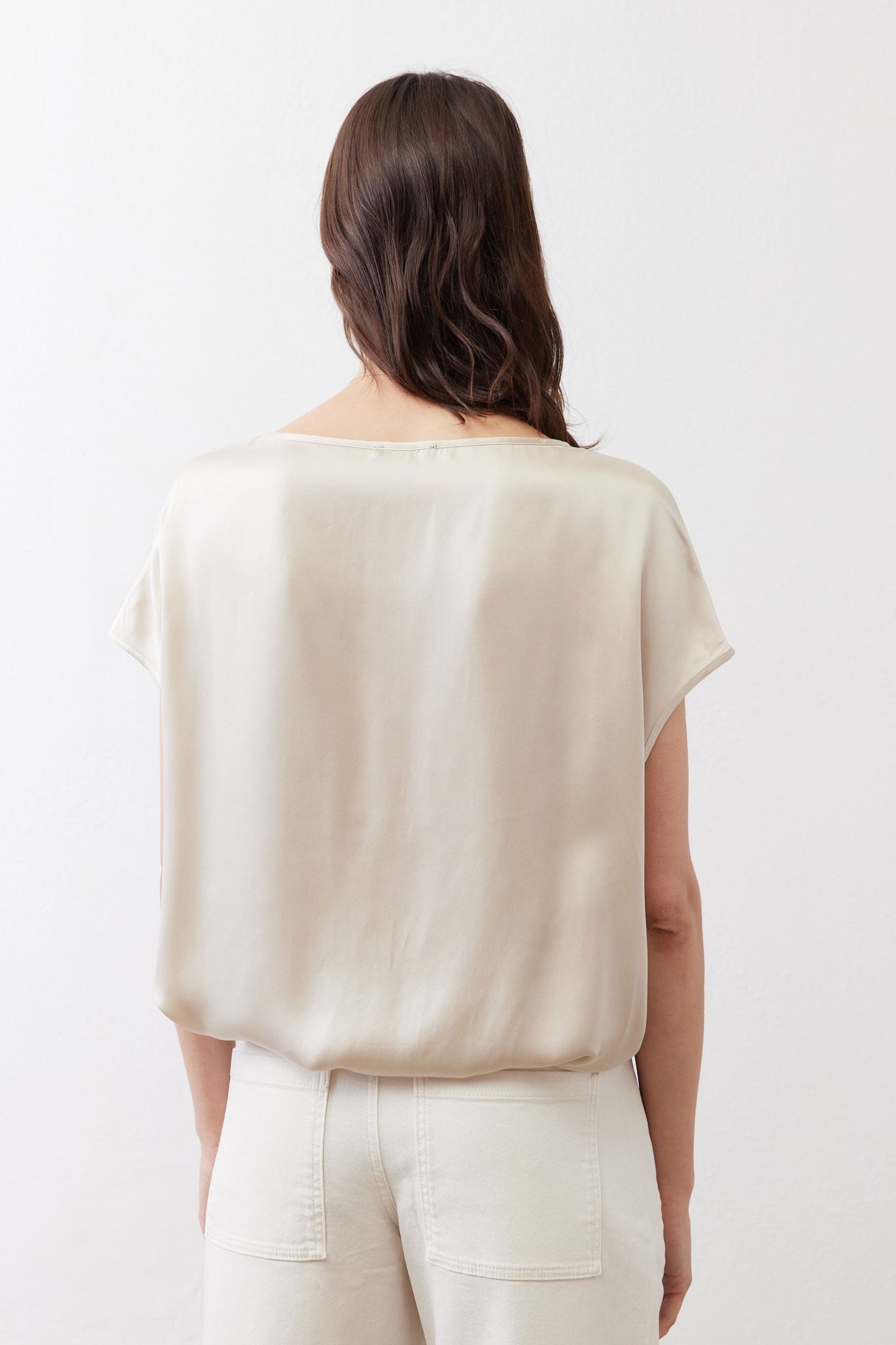 Almost A Tee Silk Blouse