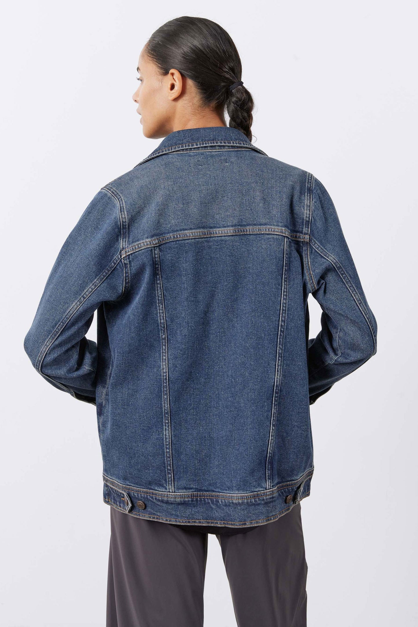 Long Line Denim Jacket