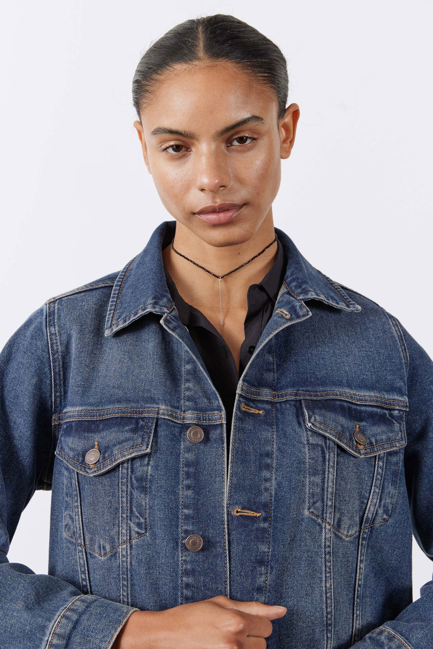 Long Line Denim Jacket