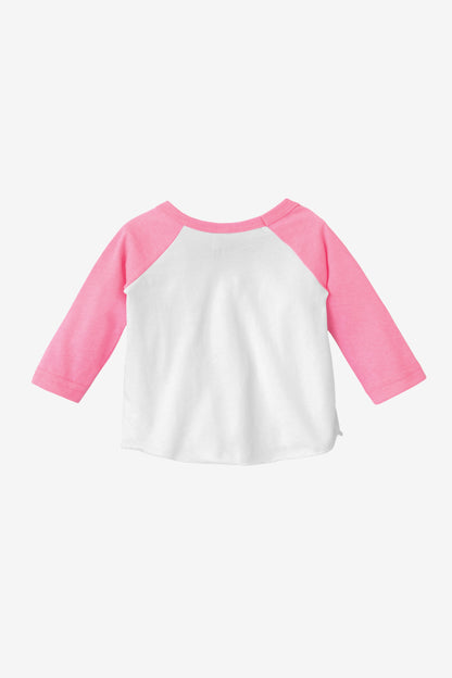 FF0053 - Infant 3/4 Sleeve Poly Cotton Raglan