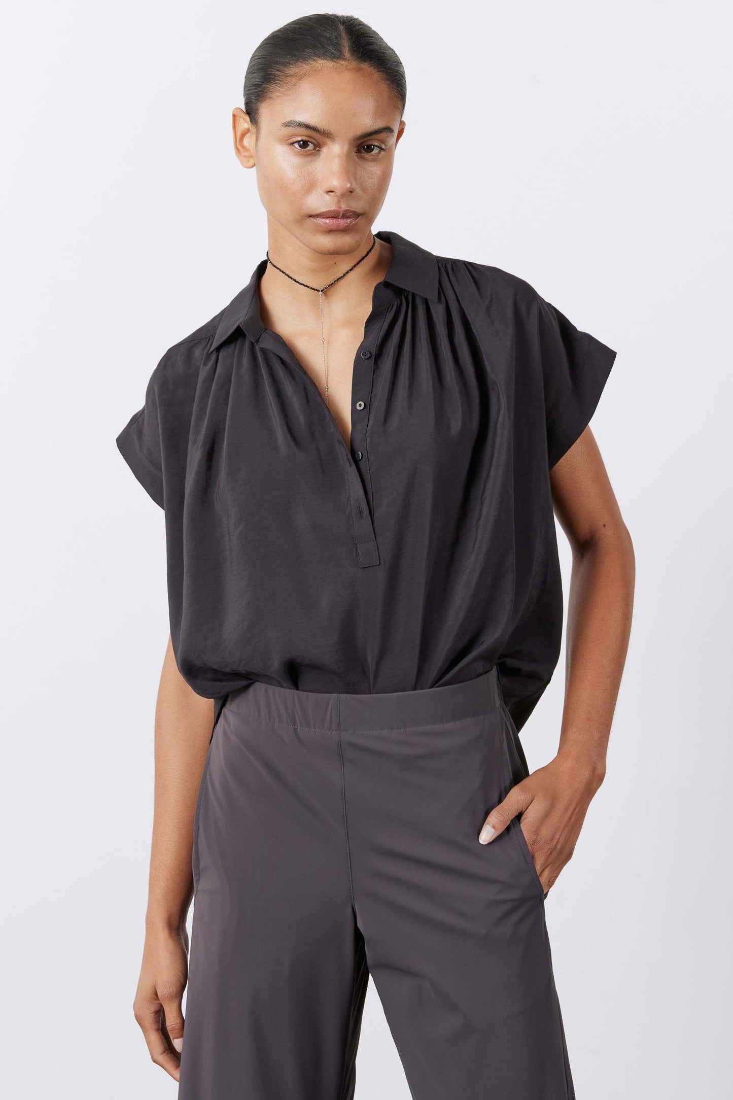 The Nonchalant Oversized Voile Blouse