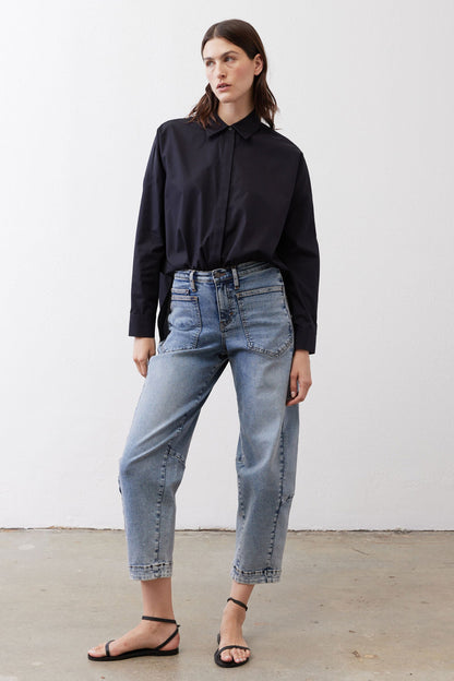 Non-Iron Refine Oversized Tunic
