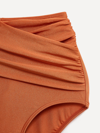 Palma Rust Bandeau High Waisted Bikini