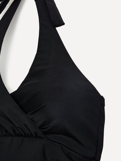 Paros Black Halterneck Swimsuit