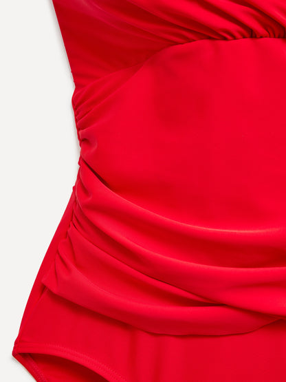 Paros Red Halterneck Swimsuit