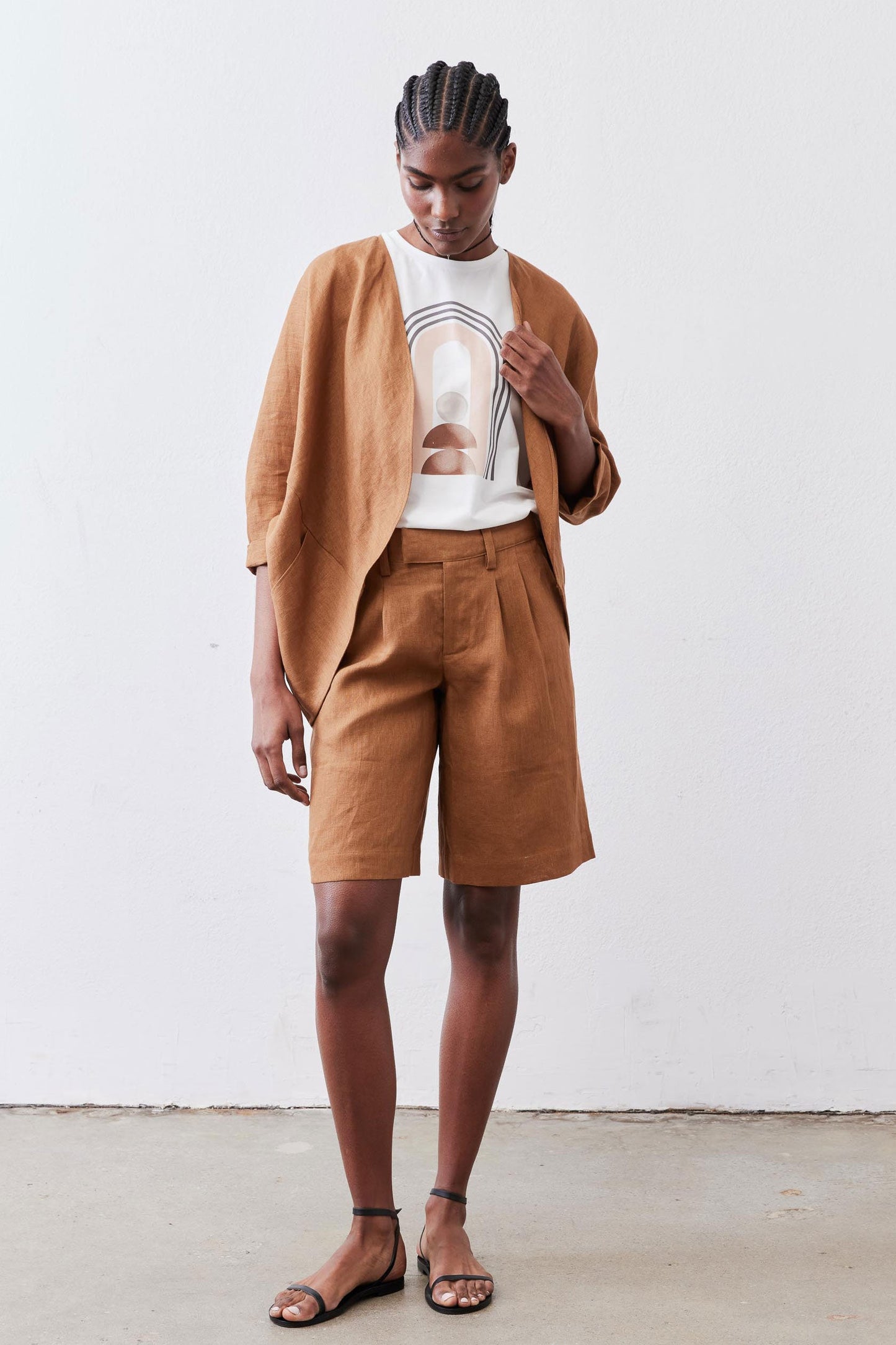 The Pleated Bermuda Shorts