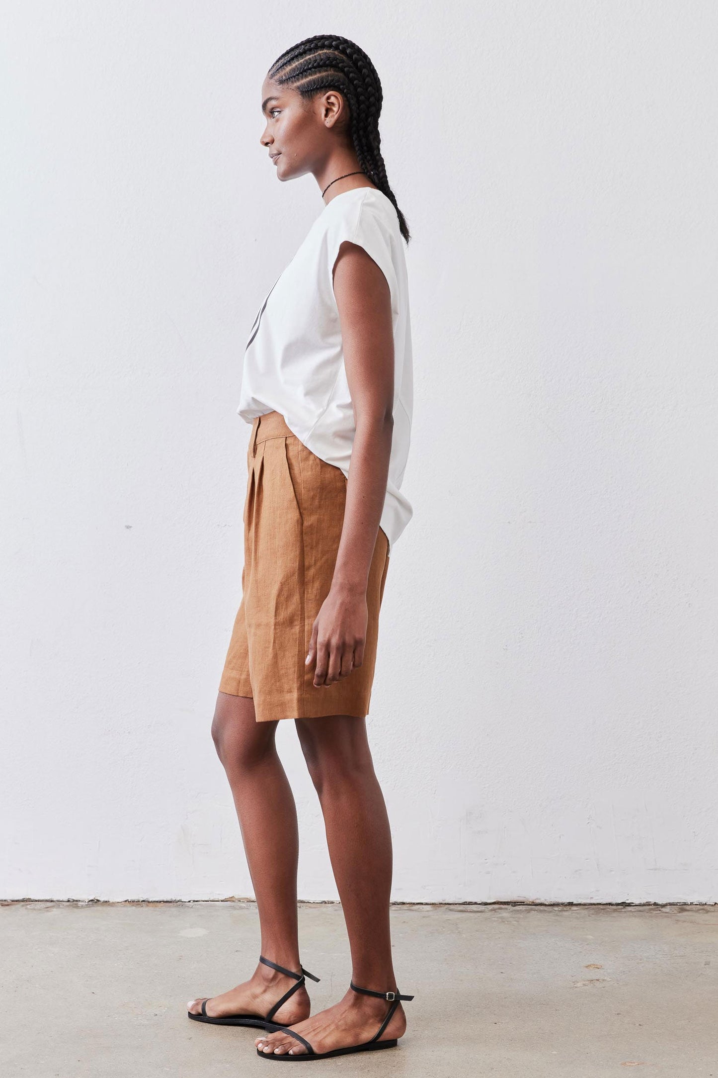 The Pleated Bermuda Shorts