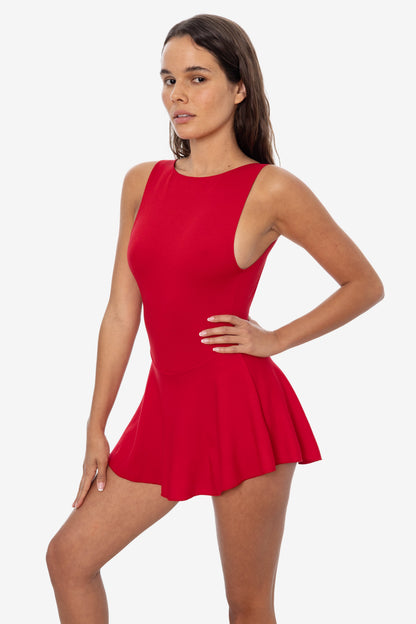 PON413 - Ponte Boatneck Ballerina Skirted Leotard