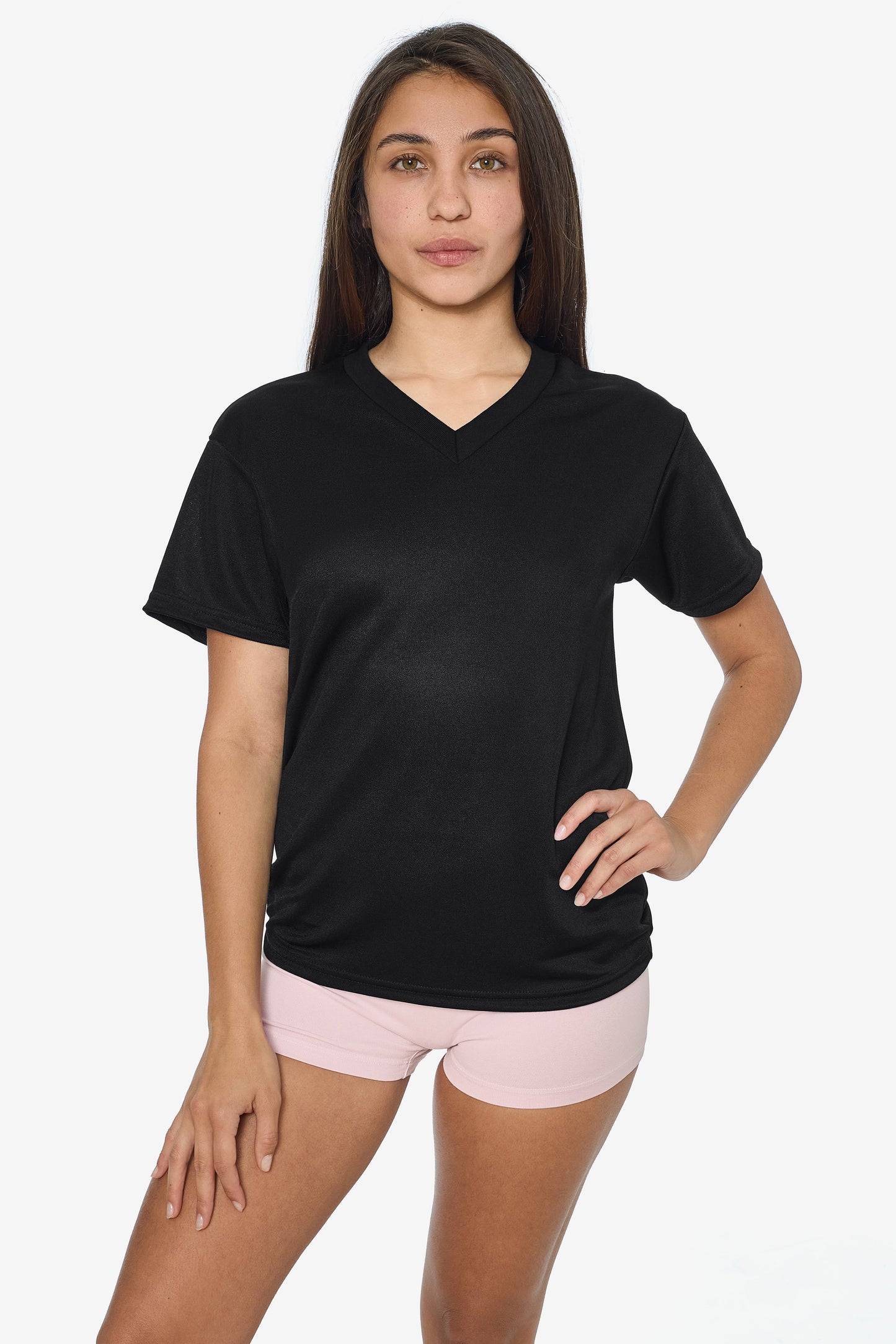 PPQ56 - Boxy Fit V-Neck Tee