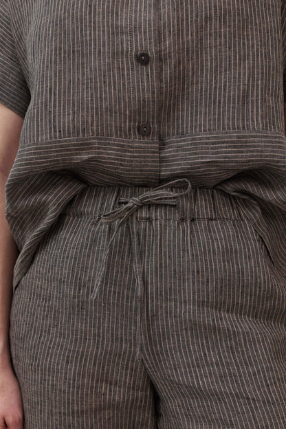 Pull-On Wide Leg Linen Pants