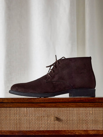 Ricardo Mens Brown Faux Suede Chukka Boots
