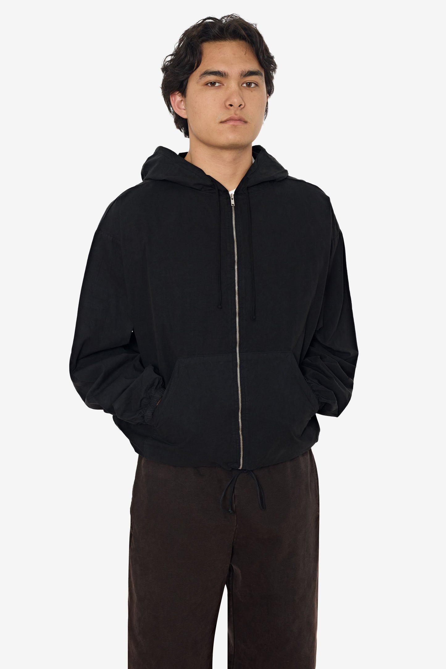 RJC410GD - Cotton Poplin Zip-Up Hooded Jacket