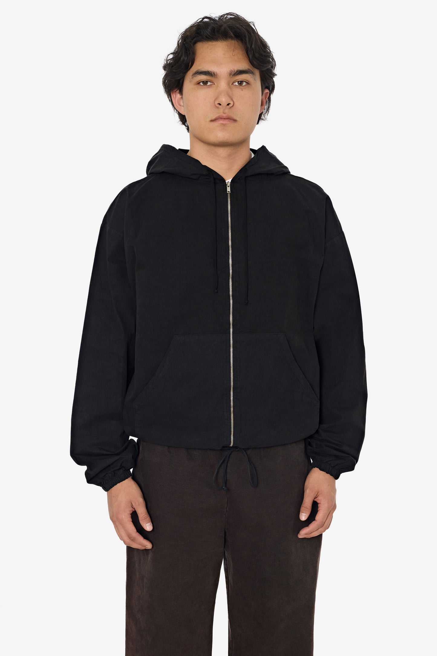 RJC410GD - Cotton Poplin Zip-Up Hooded Jacket