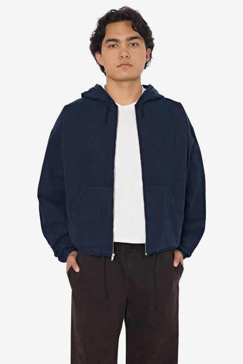 RJC410GD - Cotton Poplin Zip-Up Hooded Jacket