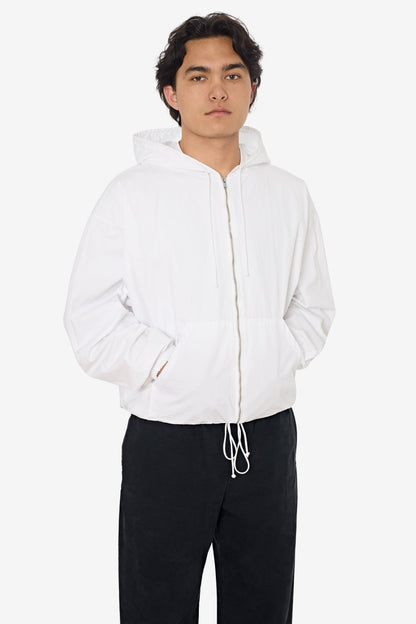 RJC410GD - Cotton Poplin Zip-Up Hooded Jacket
