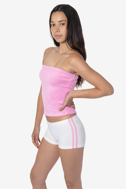83533 - Cotton Spandex Athletic Stripe Mini Short