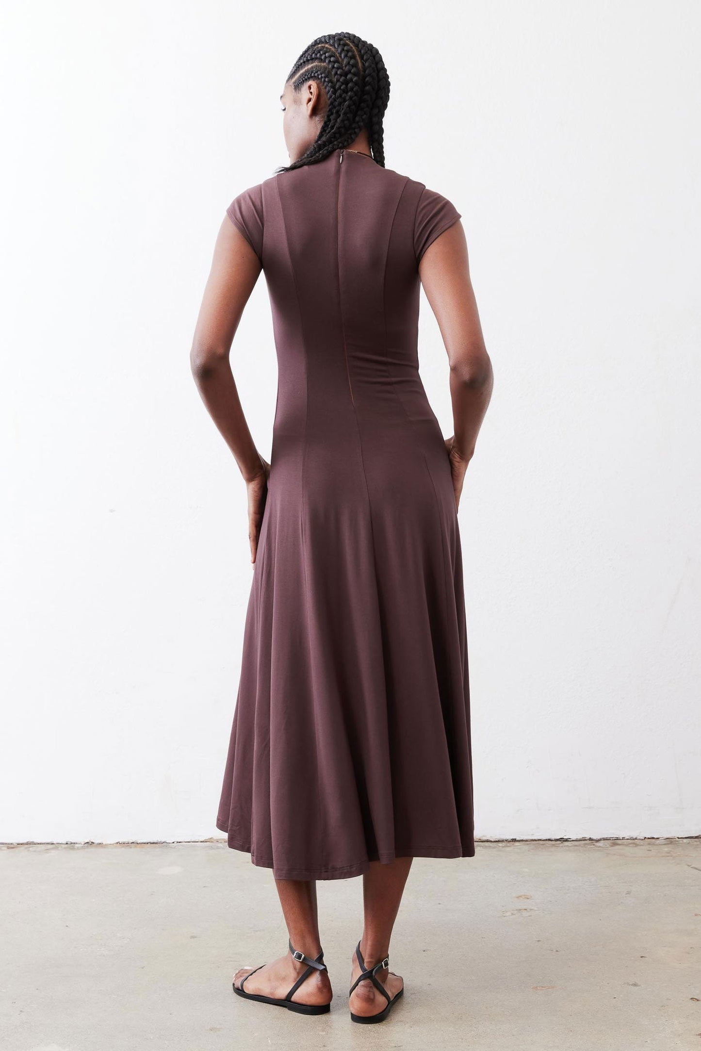 The Ruched Midi Dress