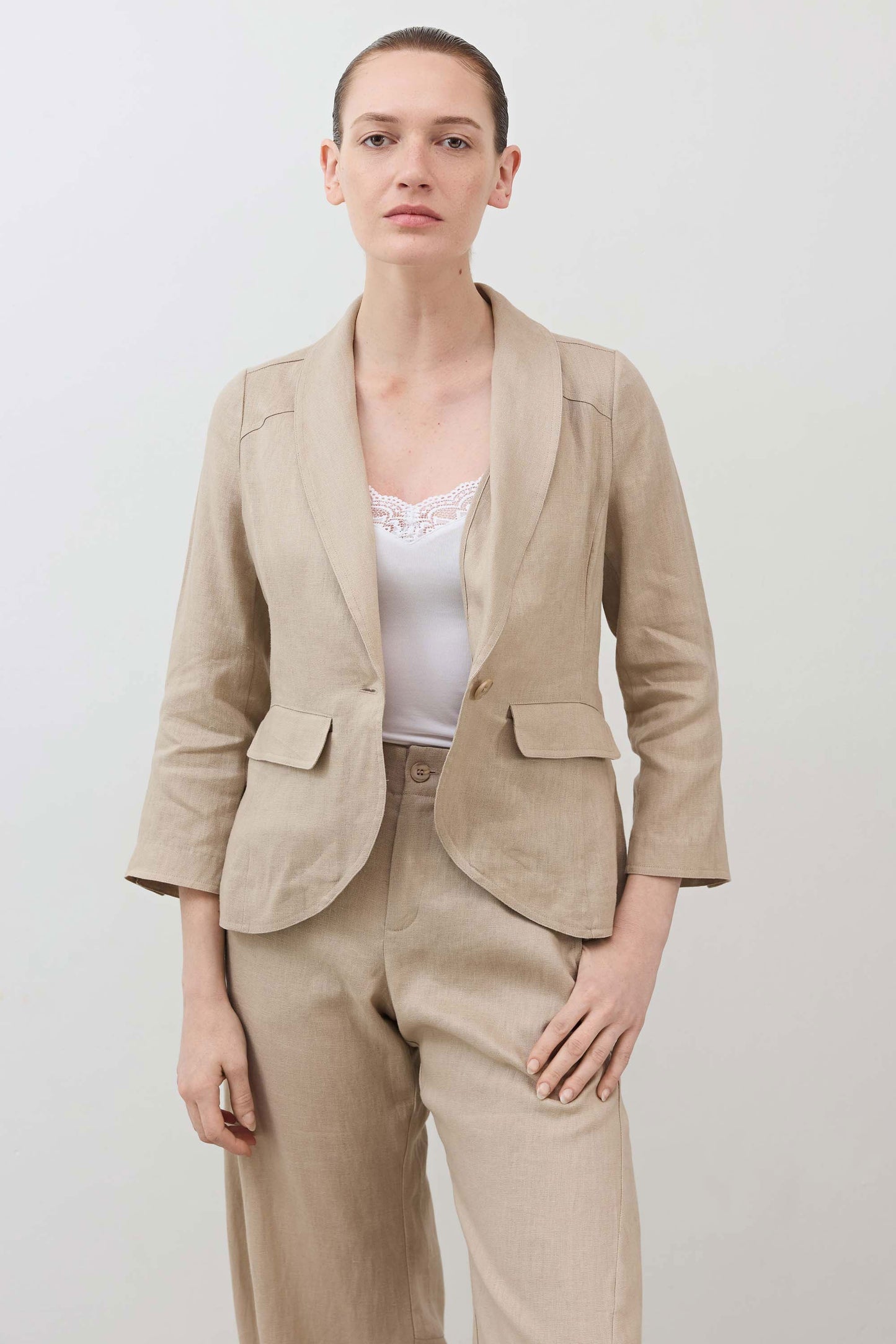 The Cropped Tulip Hem Blazer