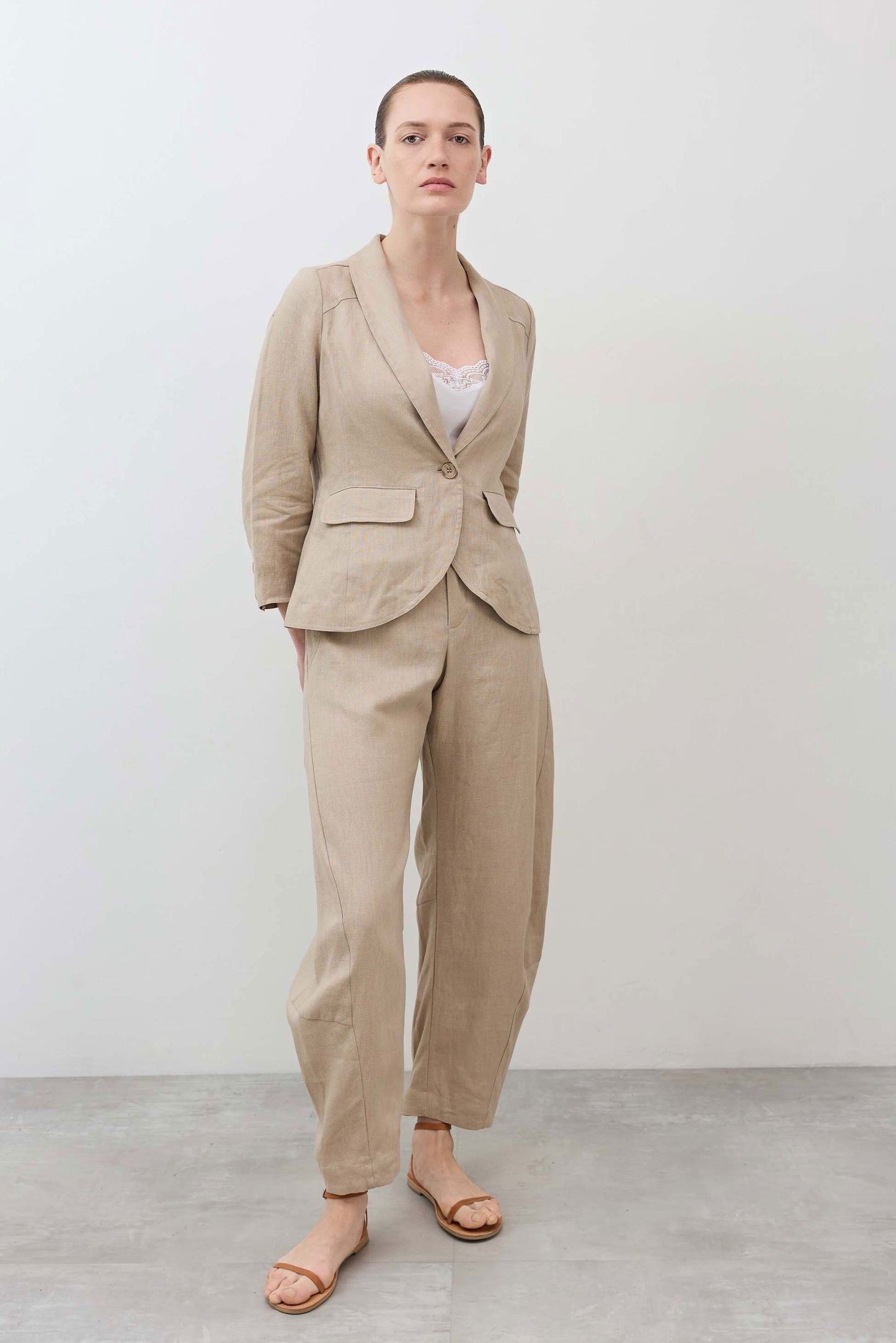 The Cropped Tulip Hem Blazer